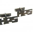 Vintage Sterling Silver Initial H.P.S. Cufflinks Pat. 2472958 72017