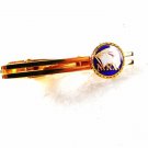 M.R.R. Goldtone White Blue Red Tie Clasp Unbranded 31916