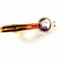 M.R.R. Goldtone White Blue Red Tie Clasp Unbranded 31916