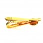 M.R.R. Goldtone White Blue Red Tie Clasp Unbranded 31916