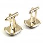 Vintage Silvertone Black Marcasites Cufflinks 101717