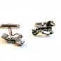 Vintage Swank Silver Tone Horse with Racing Surrey ? Cufflinks