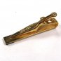 1960's Silver Tone & Black Tie Clasp by SWANK.111715