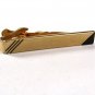 1960's Silver Tone & Black Tie Clasp by SWANK.111715