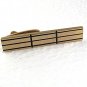 Vintage Goldtone & Black Tie Clasp By HICKOK USA 7717