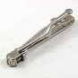 Vintage Silvertone & Blue Tie Clasp By SWANK 121317