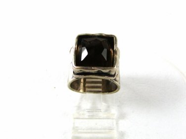 Sterling Silver Brown Gothic Ring Size 6 Unbranded 33116