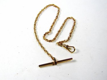 Vintage Gold Tone 1/20th 12K Gold FilledWatch Chain by KREMENTZ 11515