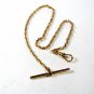 Vintage Gold Tone 1/20th 12K Gold FilledWatch Chain by KREMENTZ 11515