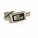 Silvertone & Black Scientific Formula ??? E2 Tie Clasp Unbranded 32116