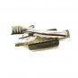 Silvertone & Black Scientific Formula ??? E2 Tie Clasp Unbranded 32116