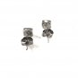 Native American Sterling Silver Turquoise Stud Pierced Earrings Unbranded 53016c