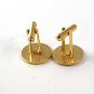 Gold Tone Yellow & Black Cufflinks 111216