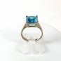 Sterling Silver Blue Ring Size 8 Unbranded Thailand 33116