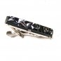 Black Hermitite & Silvertone Tie Clasp by SARAH COVENTRY 101615
