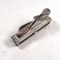 Black Hermitite & Silvertone Tie Clasp by SARAH COVENTRY 101615