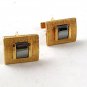 Gold Tone & Black Dressy Cufflinks 121516