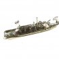 Vintage Silvertone War Ship Naval Tie Clasp Unbranded Portsmith VA by 81215