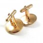 Vintage Goldtone 1/20th 12Kt Gold Filled Real Cultured Pearls Cufflinks 41917