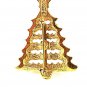 Vintage Goldtone & Rhinestones Christmas Tree Brooch By GERRY'S 6917