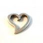 Vintage Sterling Silver Heart Pendant Signed Sol Kass
