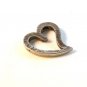 Vintage Sterling Silver Heart Pendant Signed Sol Kass