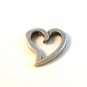 Vintage Sterling Silver Heart Pendant Signed Sol Kass