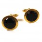 Gold Tone & Black Cufflinks Unbranded Pat. 2149132 12315