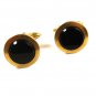 Gold Tone & Black Cufflinks Unbranded Pat. 2149132 12315
