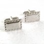 Vintage Silvertone Monogrammable Cufflinks 71717