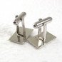 Vintage Silvertone Monogrammable Cufflinks 71717