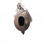 Small Sterling Silver & Black Onyx Pendant 7416