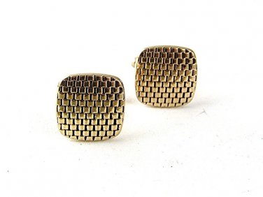 Vintage Goldtone Cufflinks By HICKOK USA 61617