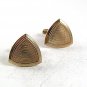 Vintage Goldtone Triangle Design Cufflinks 101017