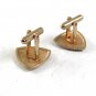 Vintage Goldtone Triangle Design Cufflinks 101017
