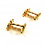 Goldtone $ Dollar Sign Cufflinks 81117