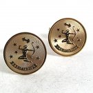 Vintage Goldtone Sagittarius Sagitarius Cufflinks 101017