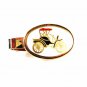 Goldtone White Red Black Old Time Car Jalopy Tie Clasp Unbranded 32116