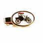 Goldtone White Red Black Old Time Car Jalopy Tie Clasp Unbranded 32116