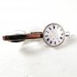 Silvertone Non Working Clock Butterfly Stars Tie Clasp Unbranded 41116