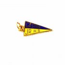 1960's-70's Blue Yellow Gaston Junior High School Charm Unbranded 32116