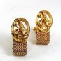 Vintage 1970's Goldtone RAM ZODIAC Wrap Around Cufflinks 101817