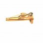 KE T Square Red Black Goldtone Tie Clasp By Kinney Co. 32916
