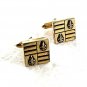 Vintage Goldtone Fleur De Lis Cufflinks By SWANK 8917