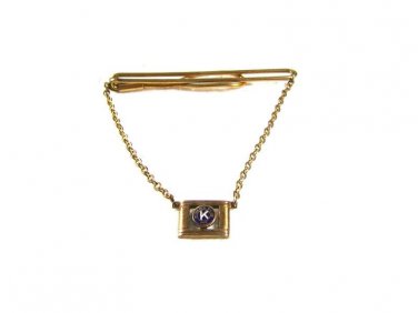 1940's - 60's Gold tone Kiwanis Club Tie Clasp By SWANK 11116