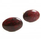 Vintage Brass Brown Cufflinks 101217