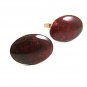 Vintage Brass Brown Cufflinks 101217