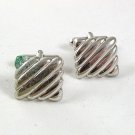 Vintage Silvertone Dress Cufflinks 5317
