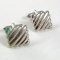 Vintage Silvertone Dress Cufflinks 5317
