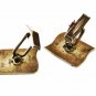 1940's - 50's Sterling Silver Niello Dancing Girl Cufflinks Made In SIAM 81016